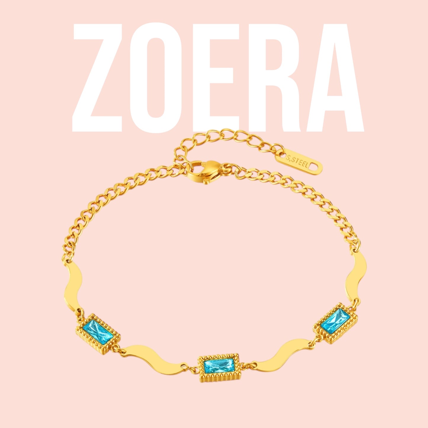 Armband Gold und Blau