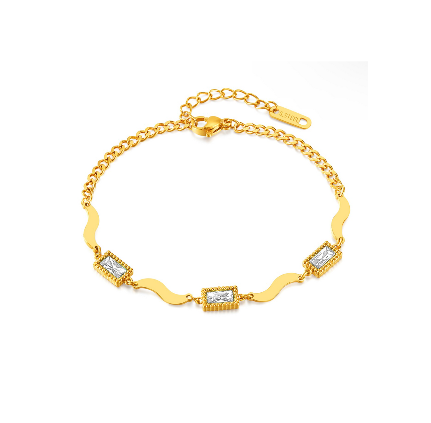 Armband Gold und Blau