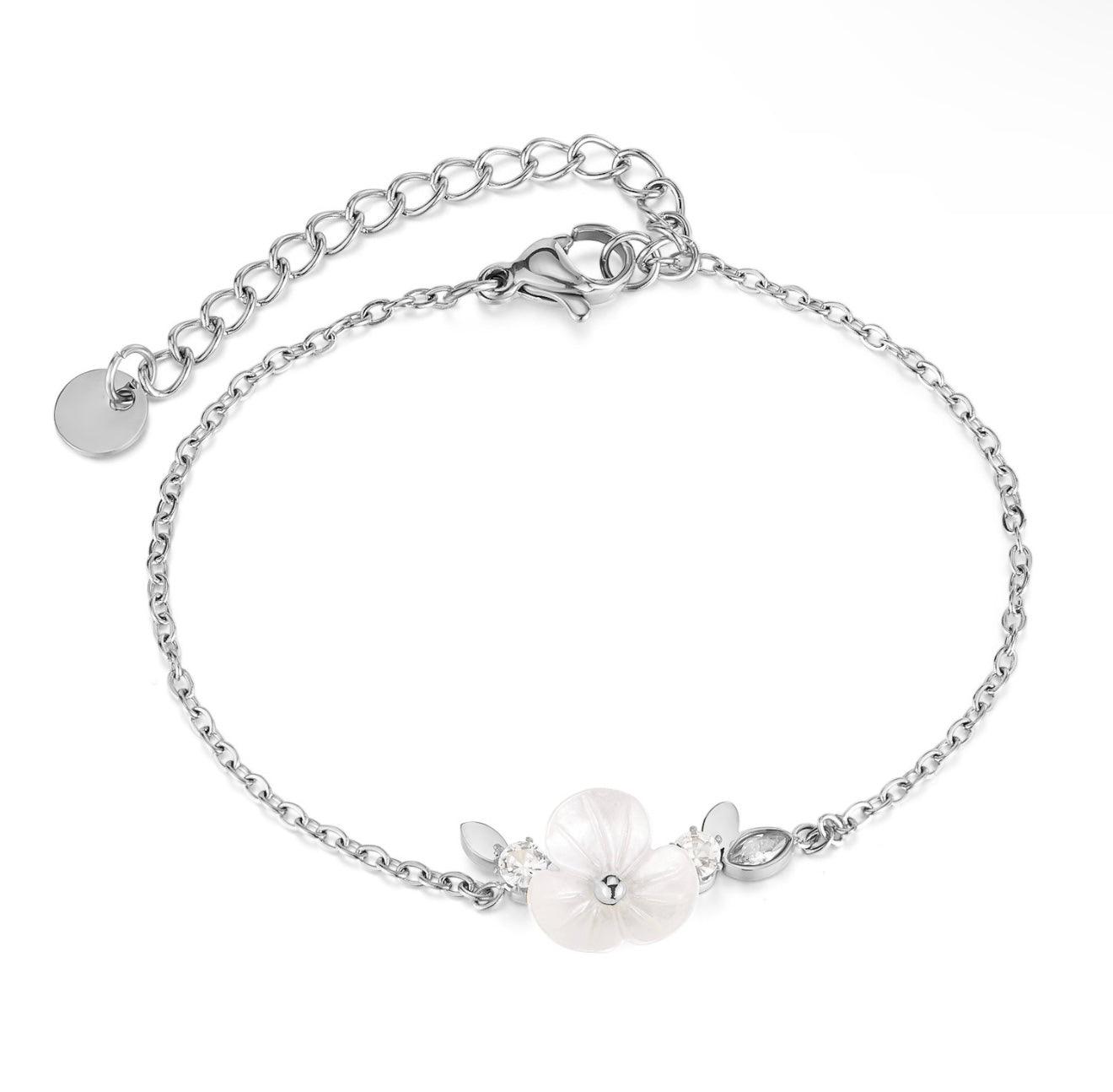 Blumen Armband Gold und Silber