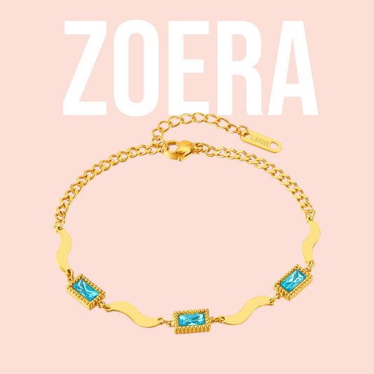 Armband Gold und Blau