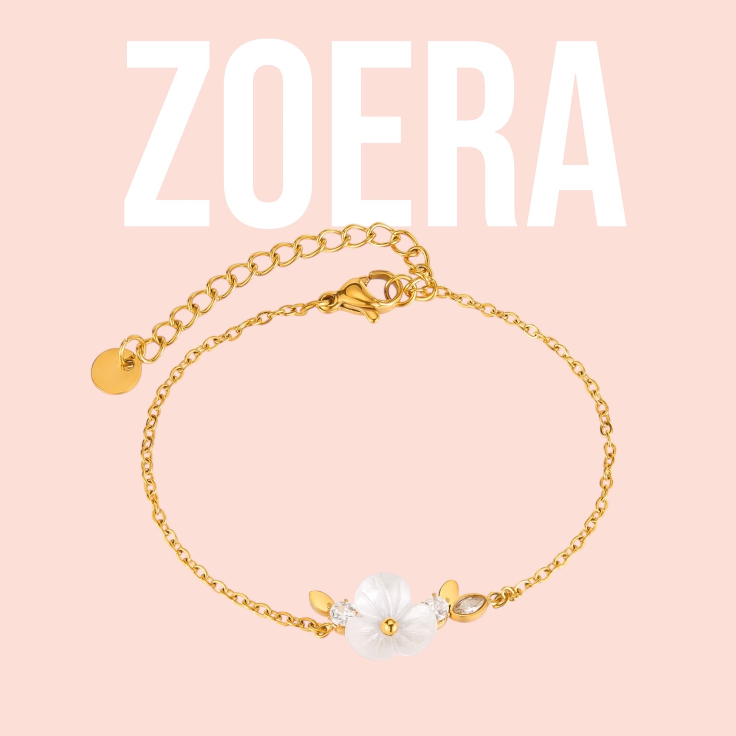 Blumen Armband Gold und Silber