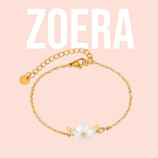 Blumen Armband Gold und Silber